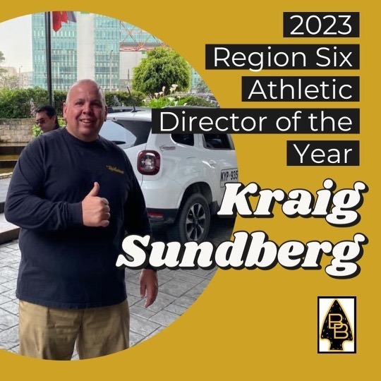 2023 Region Six Athletic Director of the Year Kraig Sundberg